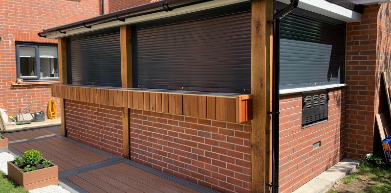 garden bar shutters